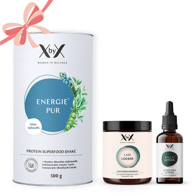 XbyX Geschenk Set mit Energie Pur Wechseljahre Hormone
