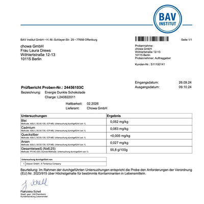 10er-Box Energie Dunkle Schokolade