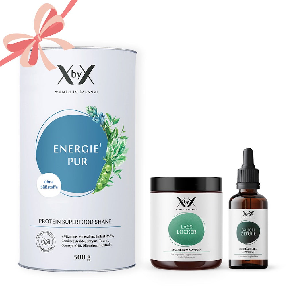 XbyX Geschenk Set mit Energie Pur Wechseljahre Hormone