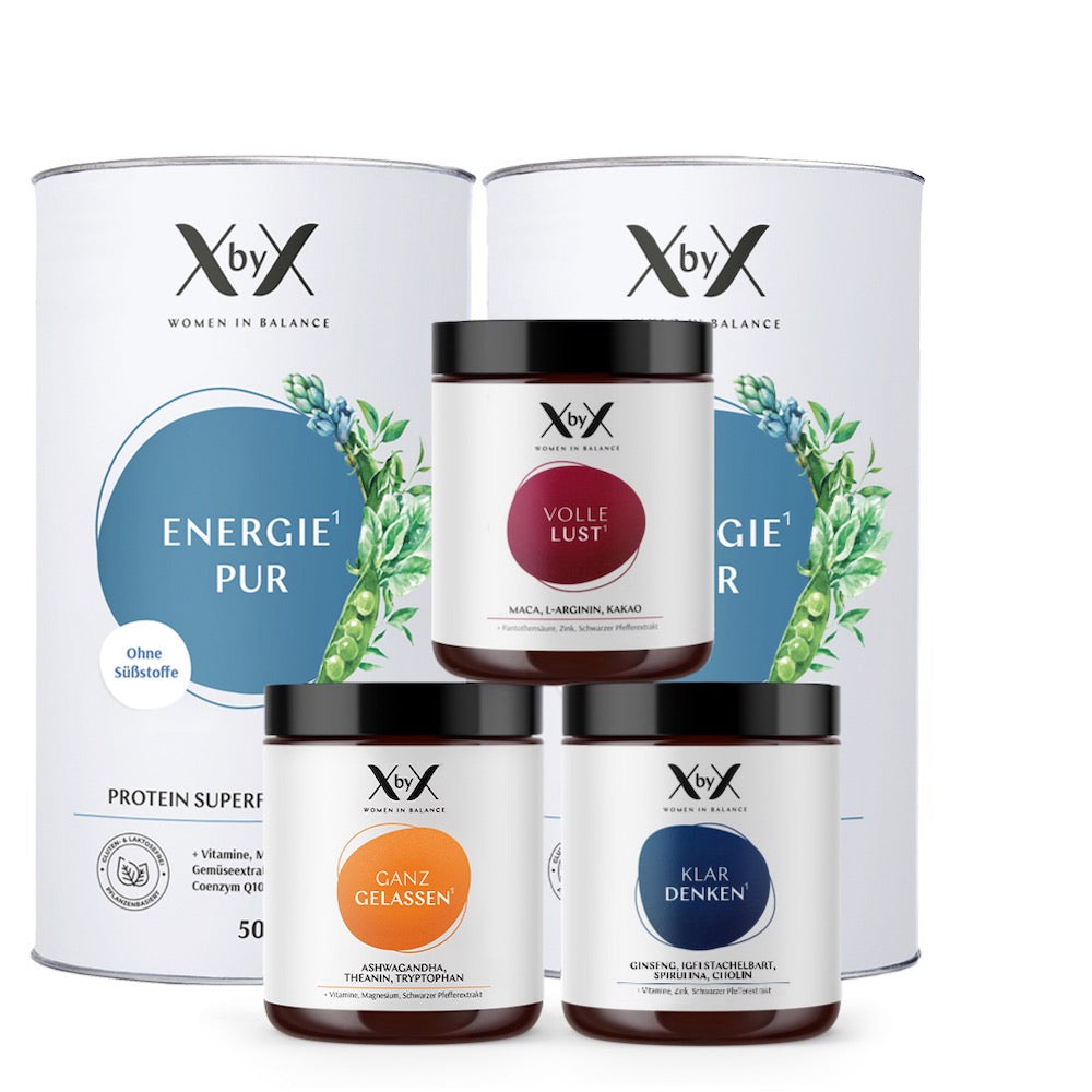 XbyX Balance Nachbestell Set Hormone Wechseljahre Menopause mit Energie Pur