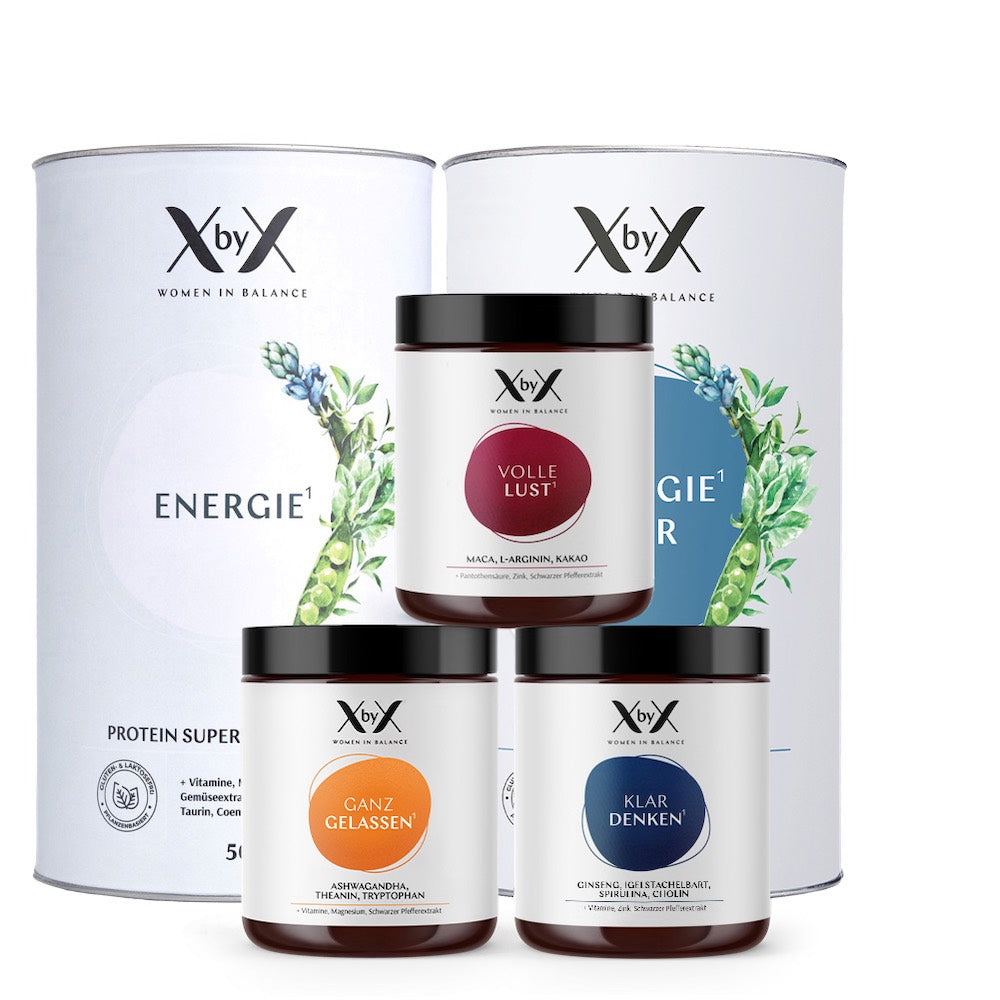 XbyX Balance Nachbestell Set Hormone Wechseljahre Menopause mit Energie und Energie Pur