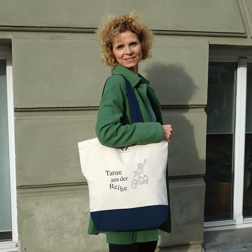 xbyx tasche aktion geburstag wechseljahre aus Segeltuch neele kerkman