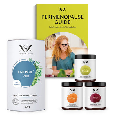 XbyX Perimenopause Set frühe Wechseljahre mit Guide Menopause Energie Pur