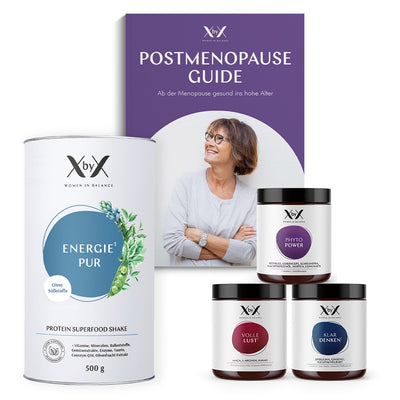 XbyX Postmenopause Set mit Energie Pur XbyX Wechseljahre Hitzewallungen Phytoöstrogene