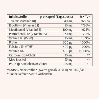 Vitamin B Stoffwechsel Energie