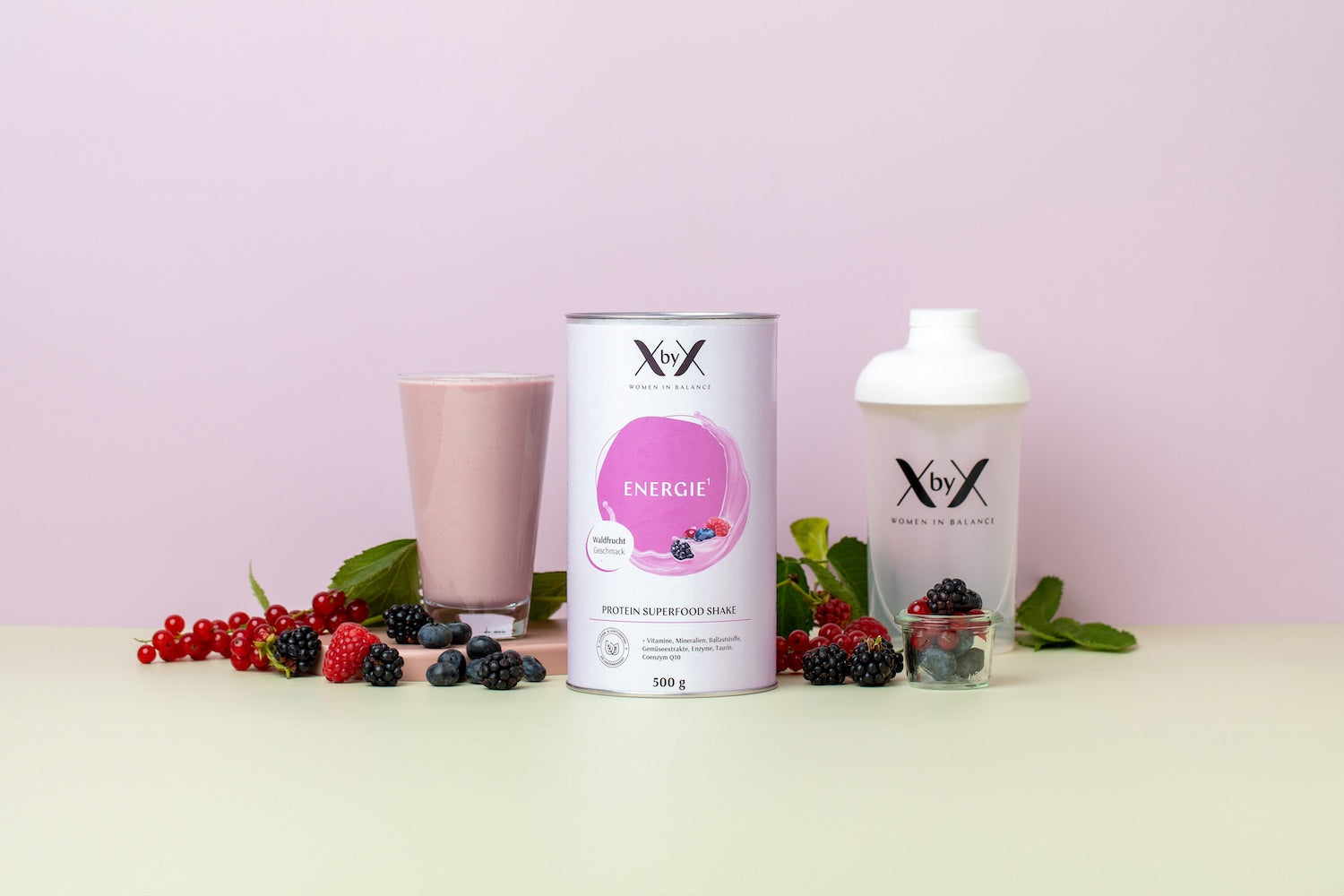 xbyx energie waldfrucht wechseljahre superfood shake protein vitamine