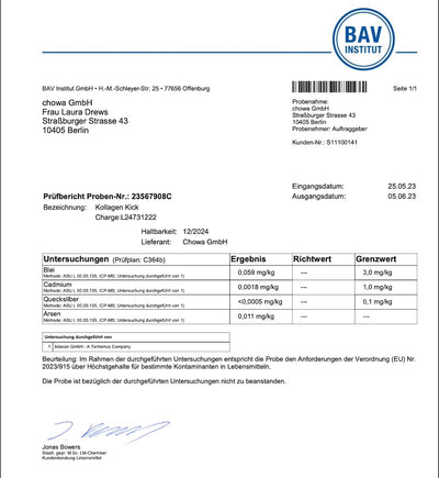 bav pruefbericht xbyx kollagen kick