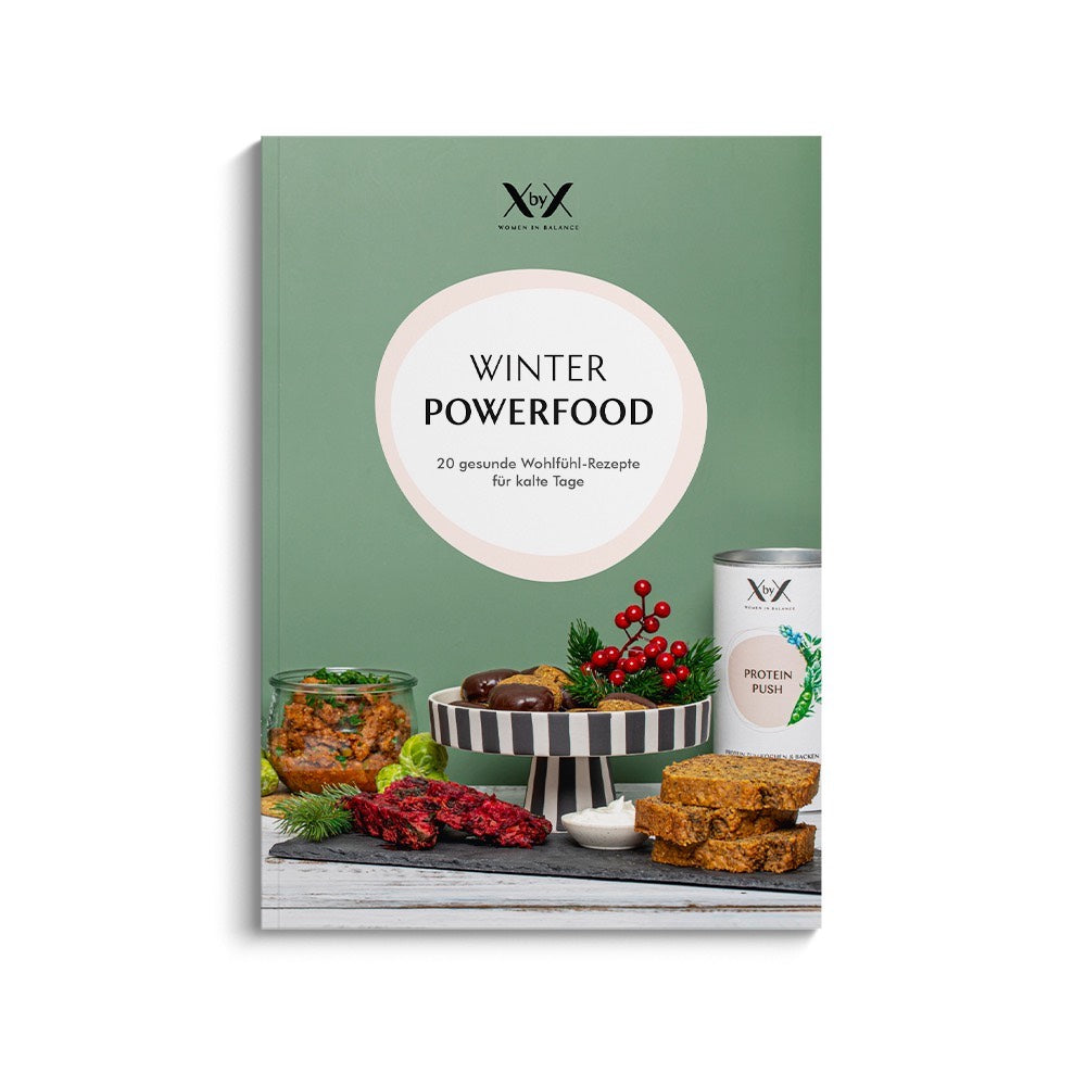 XbyX Winter Powerfood Kochbuch wechseljahre menopause hormonelle Balance hormonbalance diät rezeptbuch gesunde rezepte