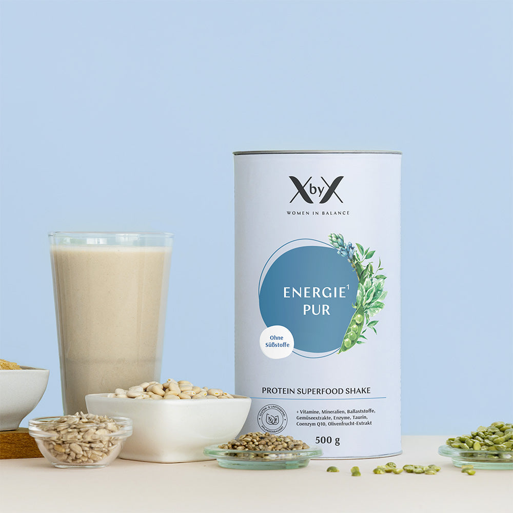 Neu xbyx energie pur protein superfood shake ohne süßstoffe wechseljahre menopause veganer protein shake ohne Süßungsmittel